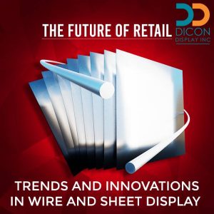 Modern wire and sheet metal display technology shaping the future of retail.