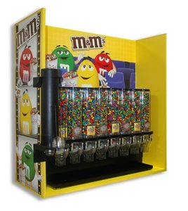 A colorful assortment of M&M's candies in various colors.