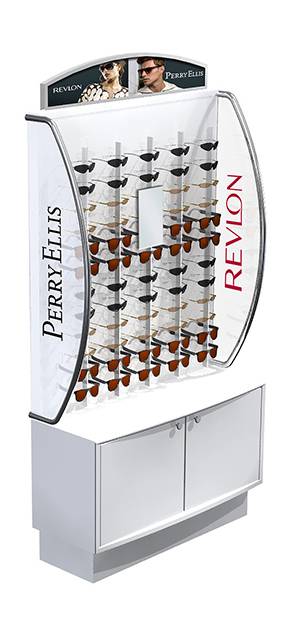 Revlon cosmetics displayed with a luxurious backdrop.