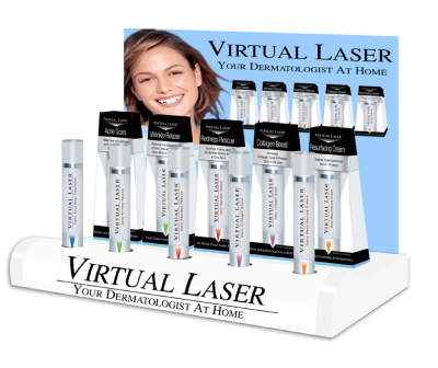 Virtual Laser Counter Vacuum Point of Purchase Display